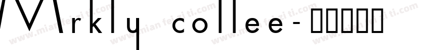 Mrkly coffee字体转换